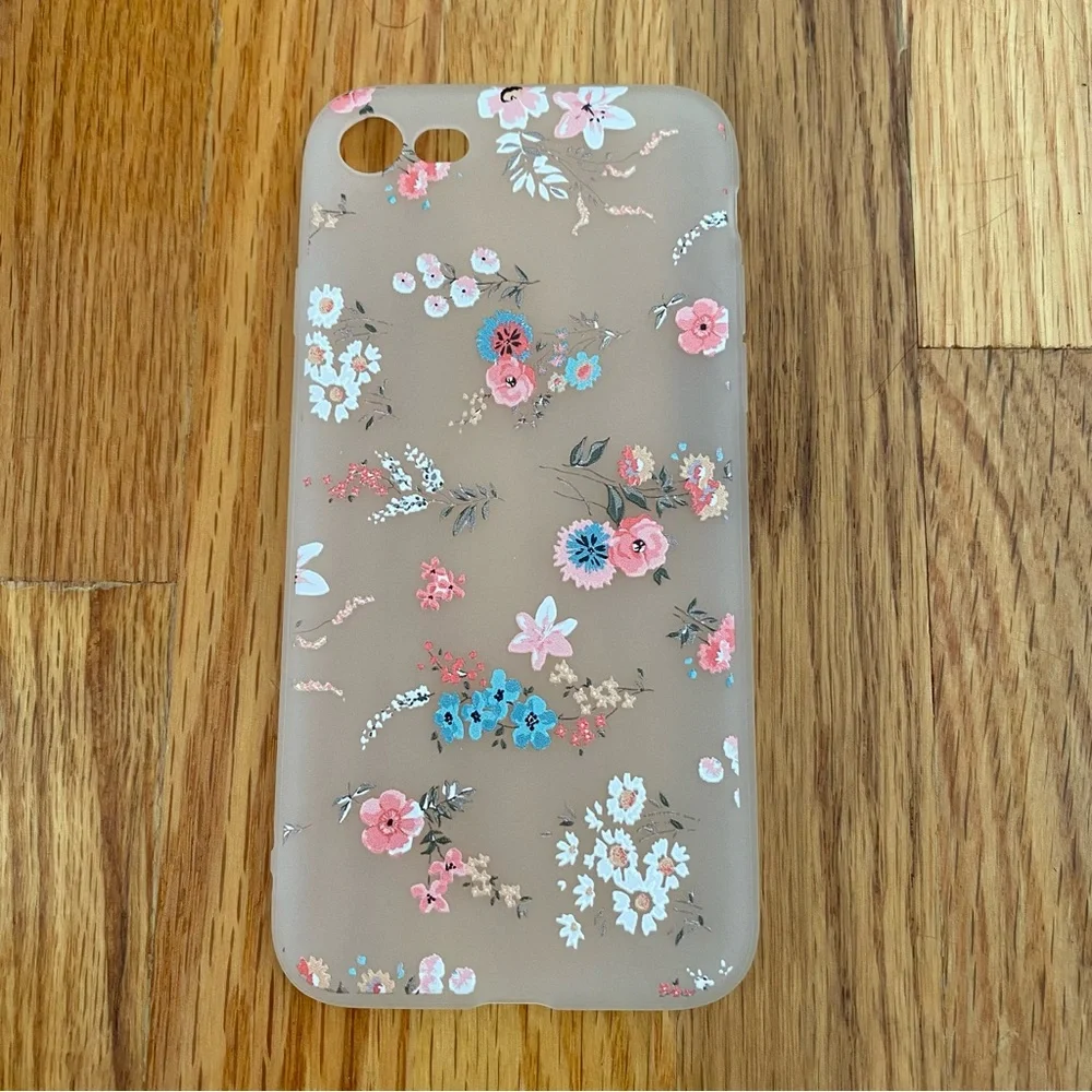 iPhone 7/8 Floral Phone Case Frosted Phone Cover